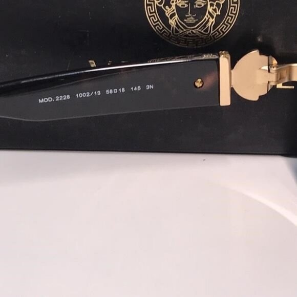 NEW AUTHENTIC Versace Havana and Gold Sunglasses VE2228 1002 - Picture 3 of 11